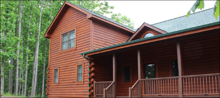 Log Home Staining in Shelby County, Ohio