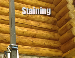  Shelby County, Ohio Log Home Staining